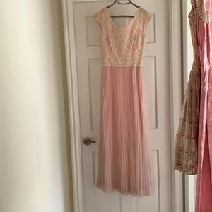 Pink women’s dress.